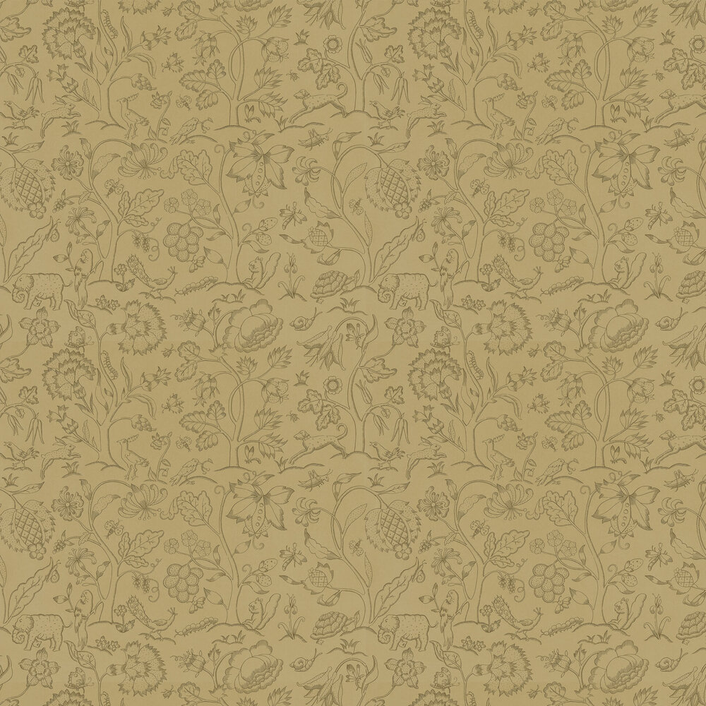 Middlemore Wallpaper - Antique Gold - by Morris
