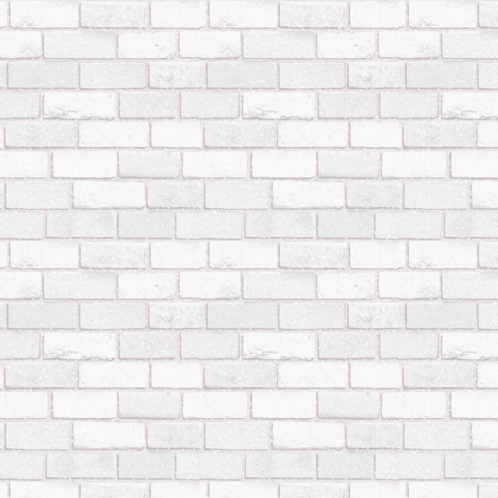 Diamond White Brick Wallpaper - by Arthouse