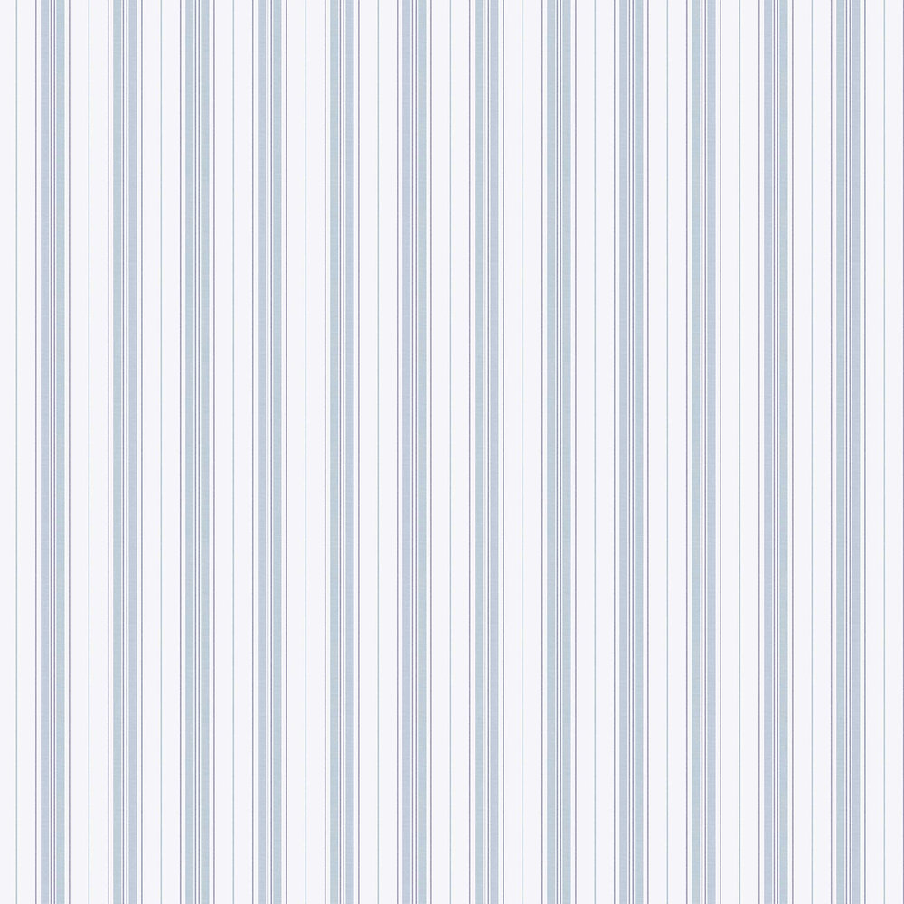 Hamnskar Stripe Wallpaper - Blue - by Boråstapeter