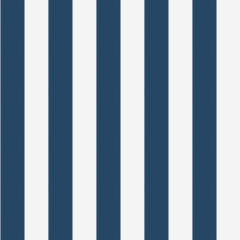 Orust Stripe Wallpaper - Dark Blue - by Boråstapeter