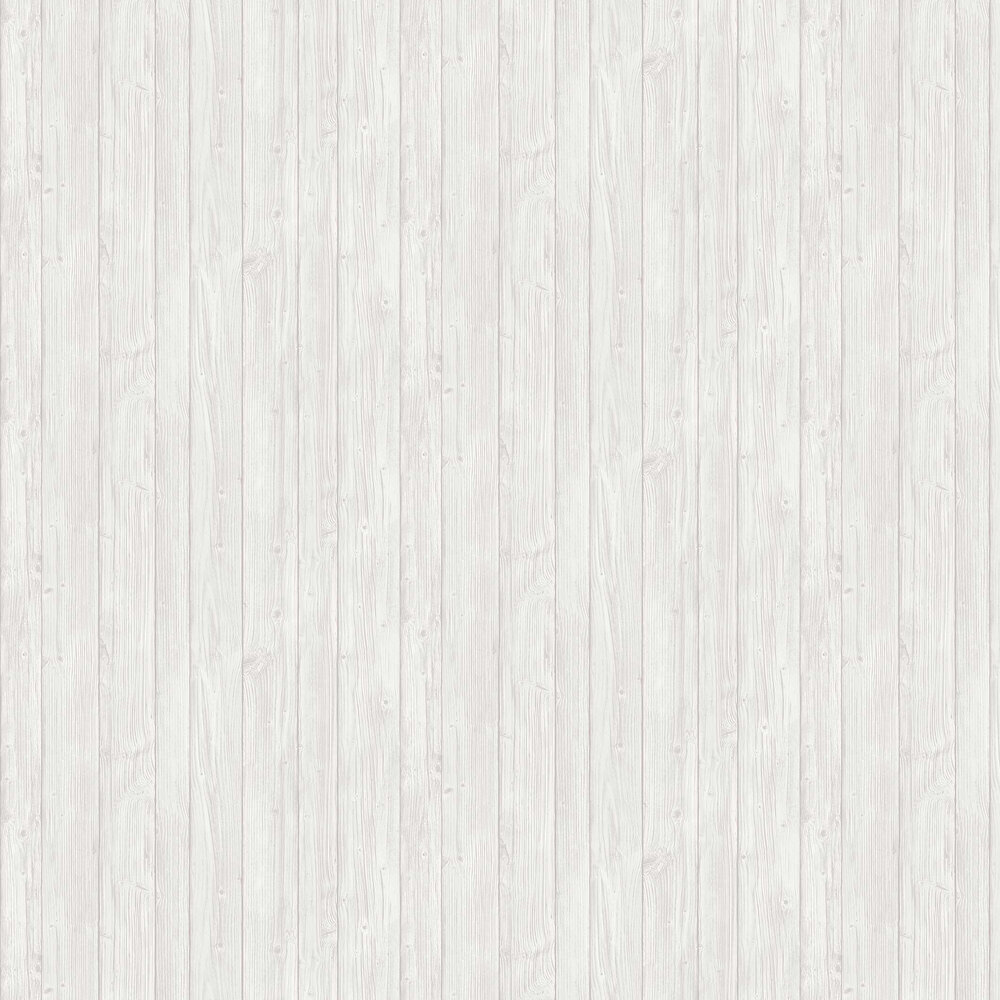 Driftwood Wallpaper - White - by Boråstapeter