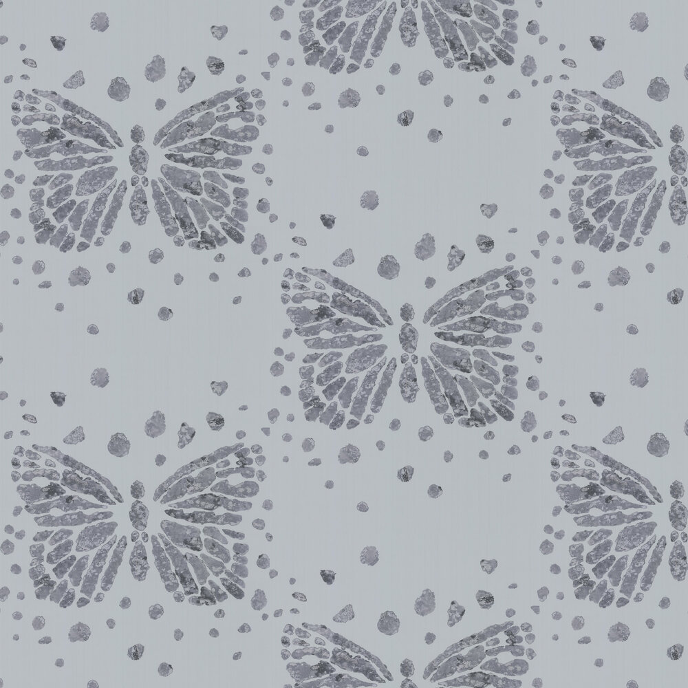 Les Messagers Wallpaper - Grey - by Christian Lacroix