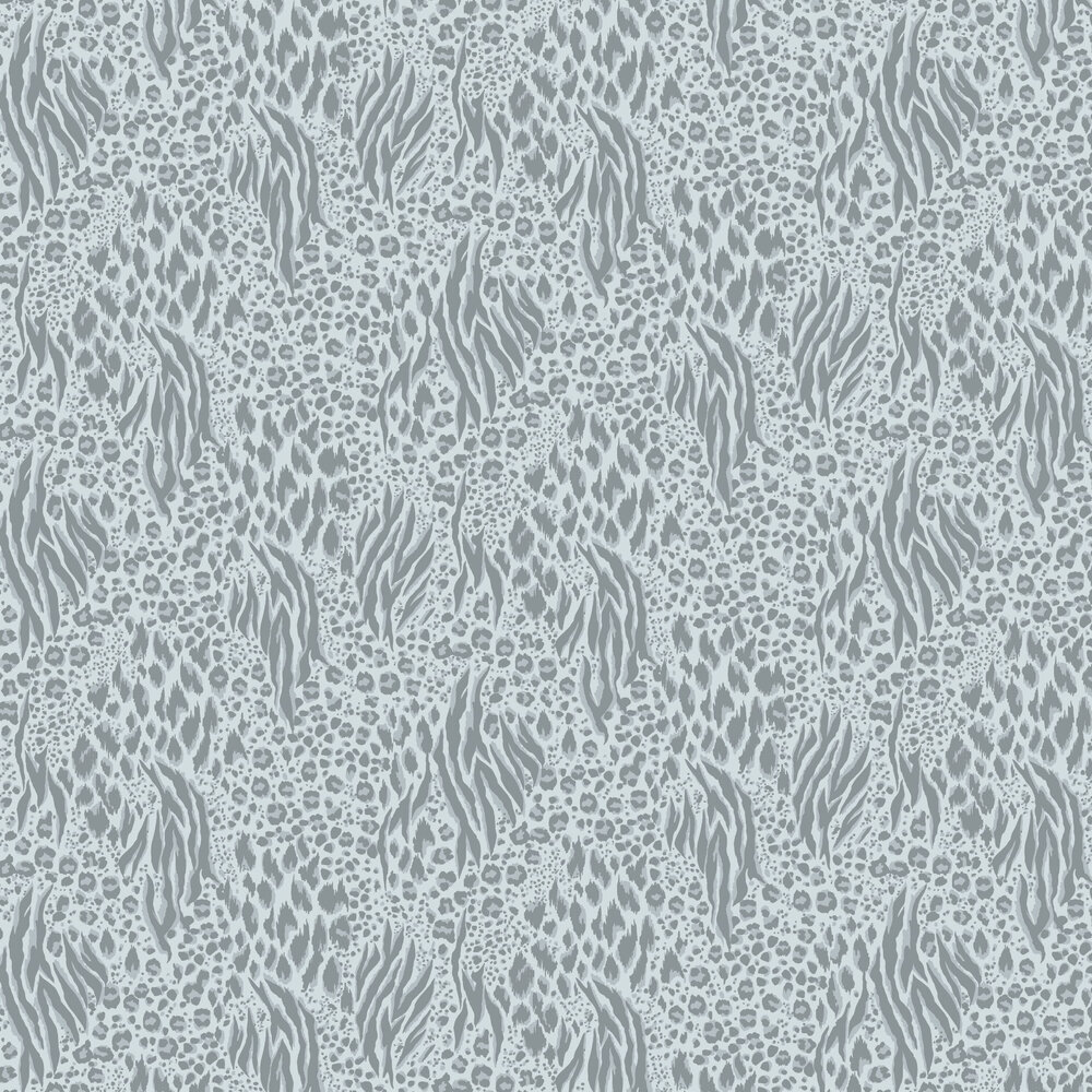Savannah Wallpaper - Grey / Silver - by Accessorize