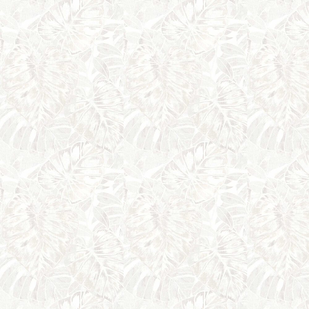 Leaves by Casadeco - White - Wallpaper : Wallpaper Direct