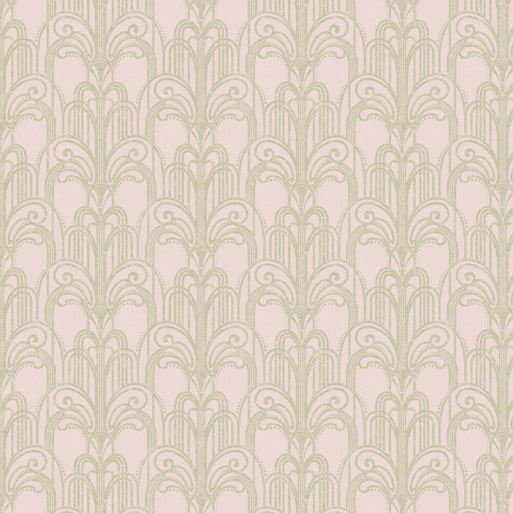 Art Deco Silver Wallpaper