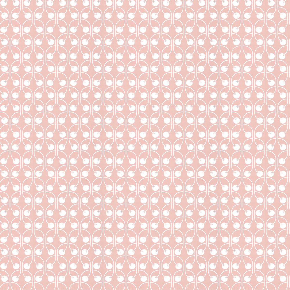 Cherry Wallpaper - Blush Pink - by Layla Faye