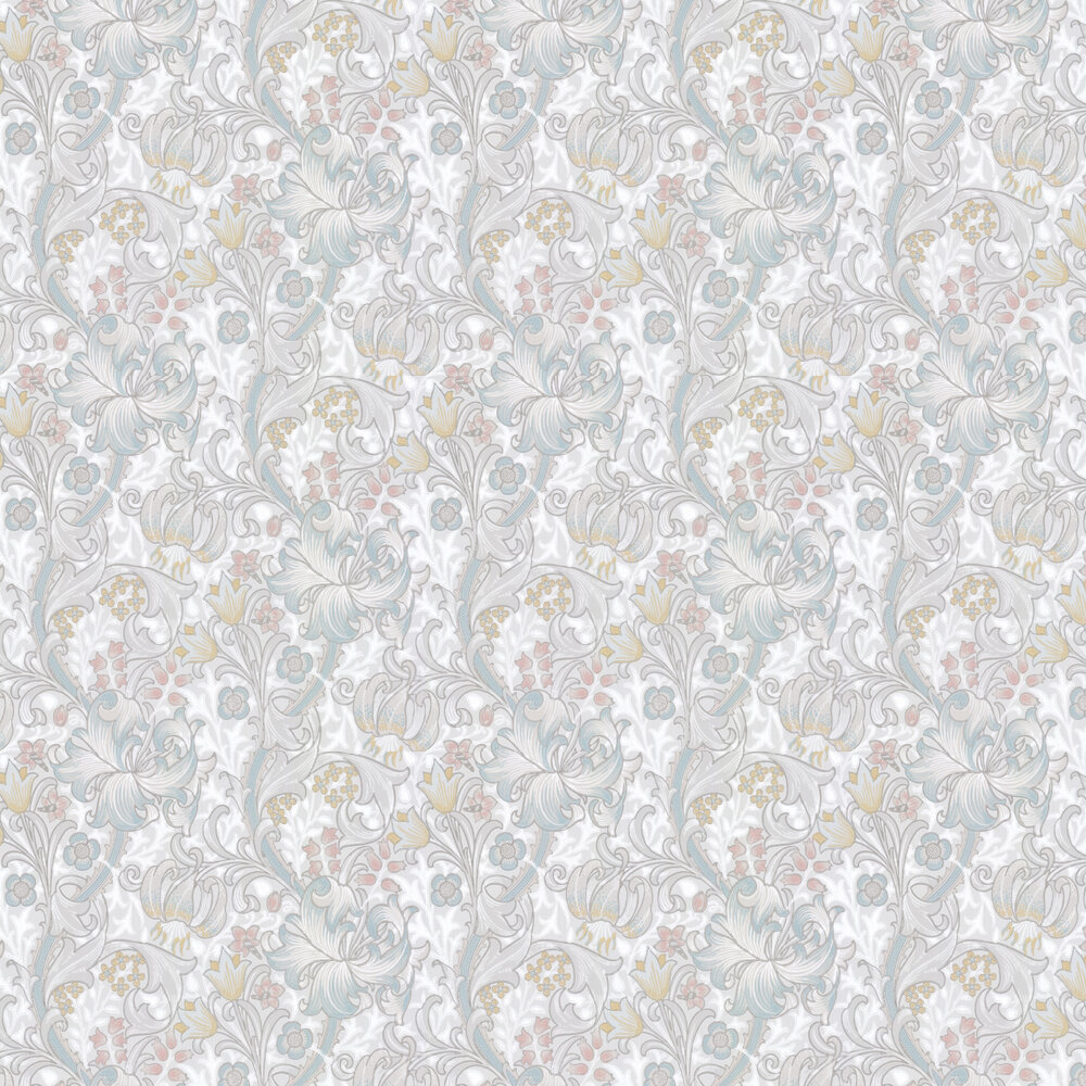 Golden Lily Wallpaper - Paper White / Blossom - by Morris