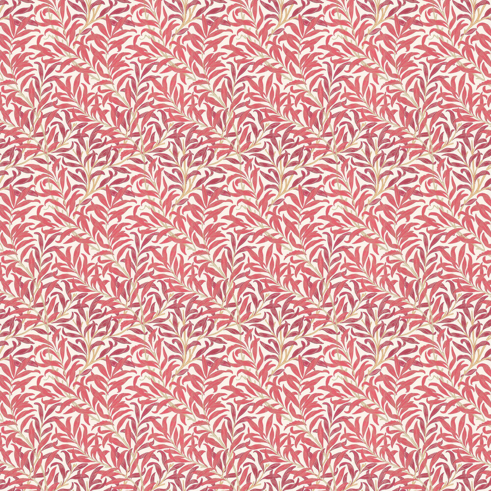 Willow Boughs Wallpaper - Madder / Claret - by Morris