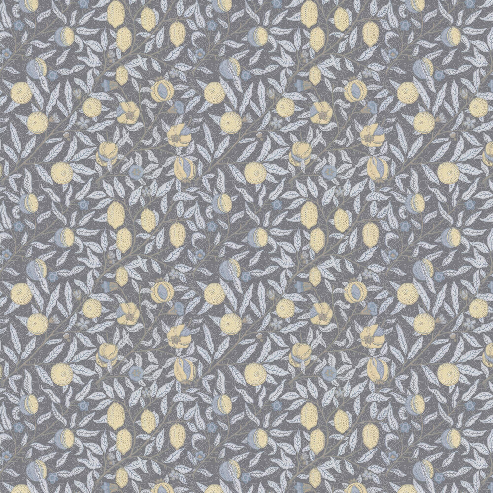 Fruit Wallpaper - Charcoal - by Morris
