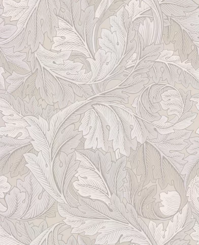 Scrolling Acanthus Frond Wallpaper - Emerald - Soane Britain