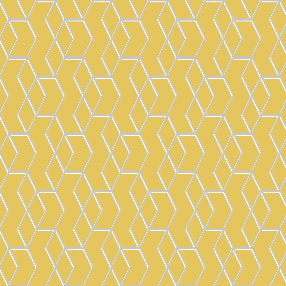 Archetype Wallpaper - Yellow - by Graham & Brown