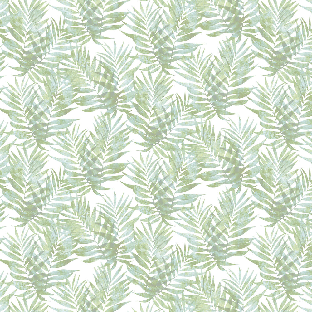 Palm Leaves Wallpaper - Green - by Galerie
