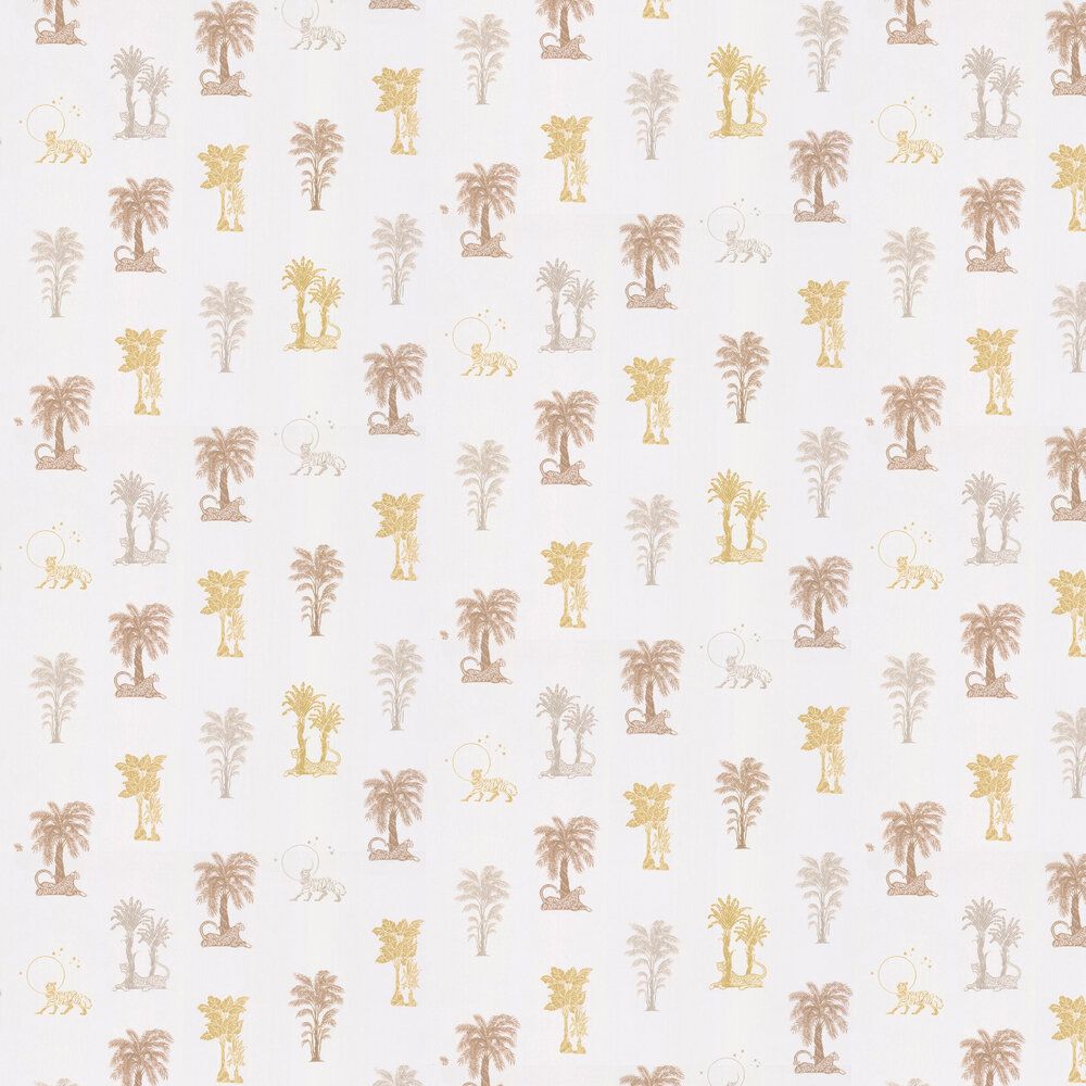 Topical Tropical Wallpaper - Neutral / Metallics - by Laurence Llewelyn-Bowen