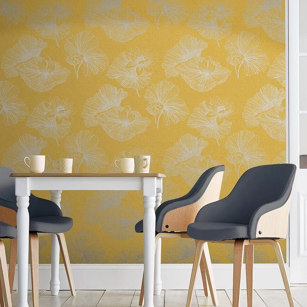 Lotus by Graham & Brown - Summer - Wallpaper : Wallpaper Direct