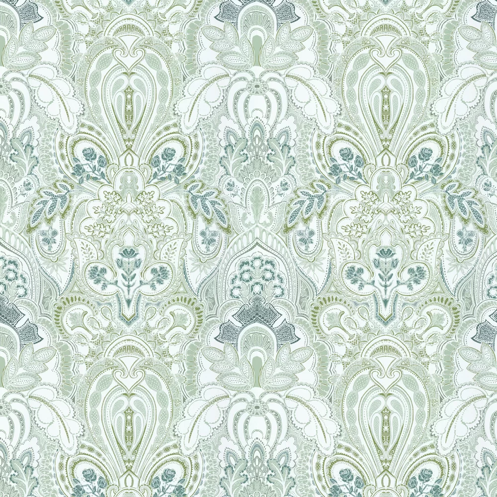 Damask Dangereuse by Laurence Llewelyn-Bowen - Green Tea - Wallpaper ...