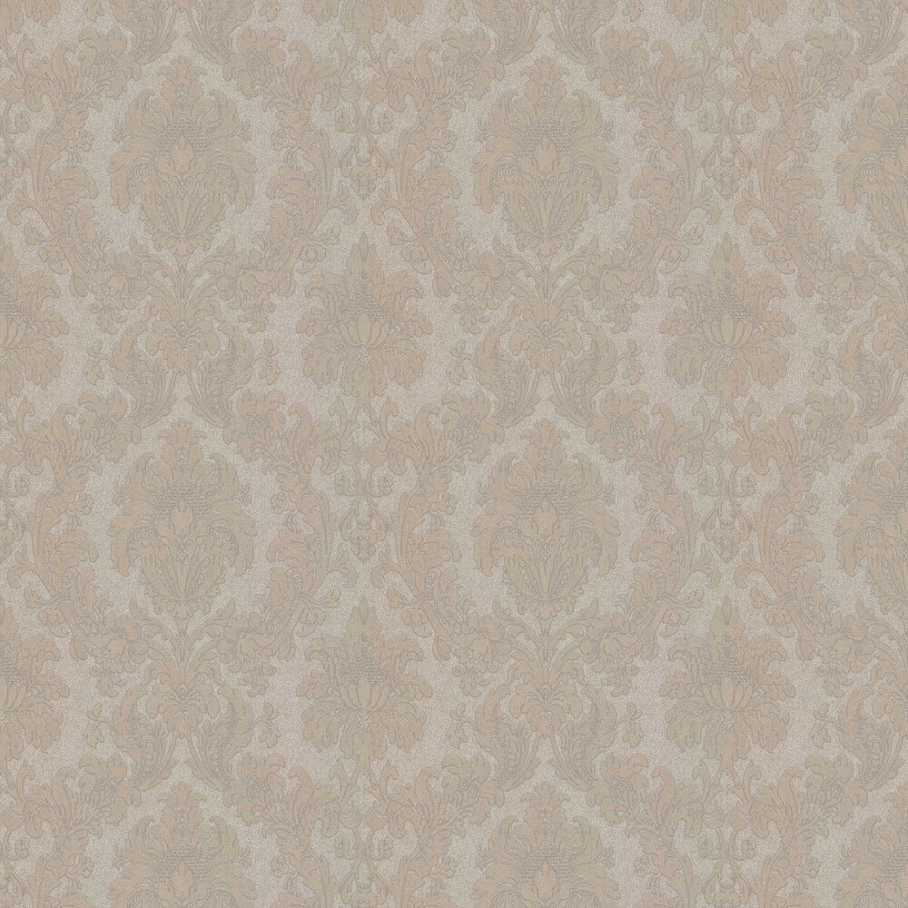 San Remo Damask Wallpaper - Gold - by Albany