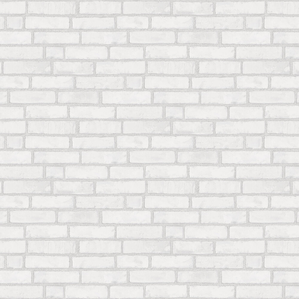 Original Brick Wallpaper - White - by Boråstapeter