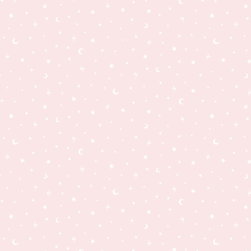 Stars and Moons Wallpaper - Pink - by Albany