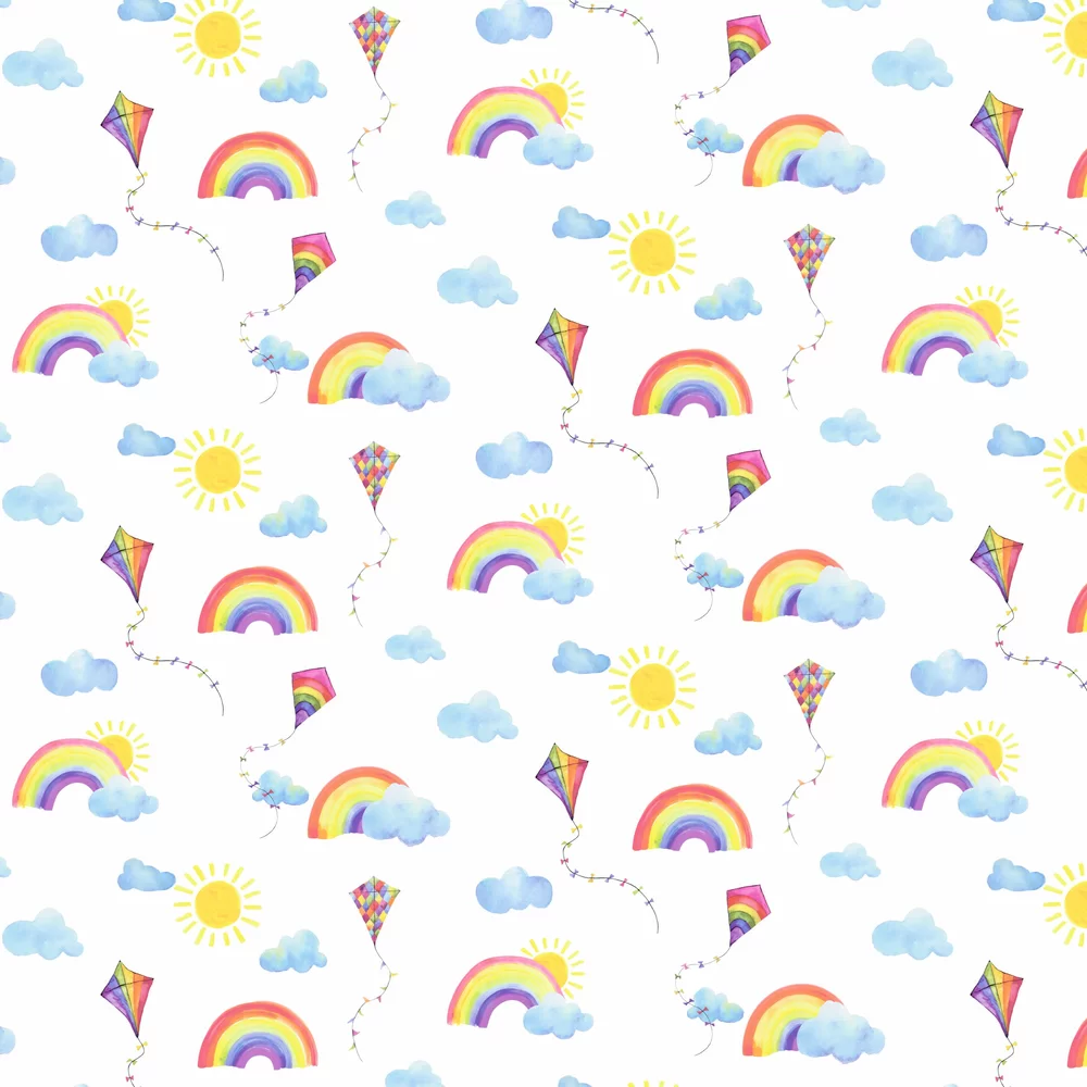 Albany Wallpaper Rainbows and Flying Kites 91020