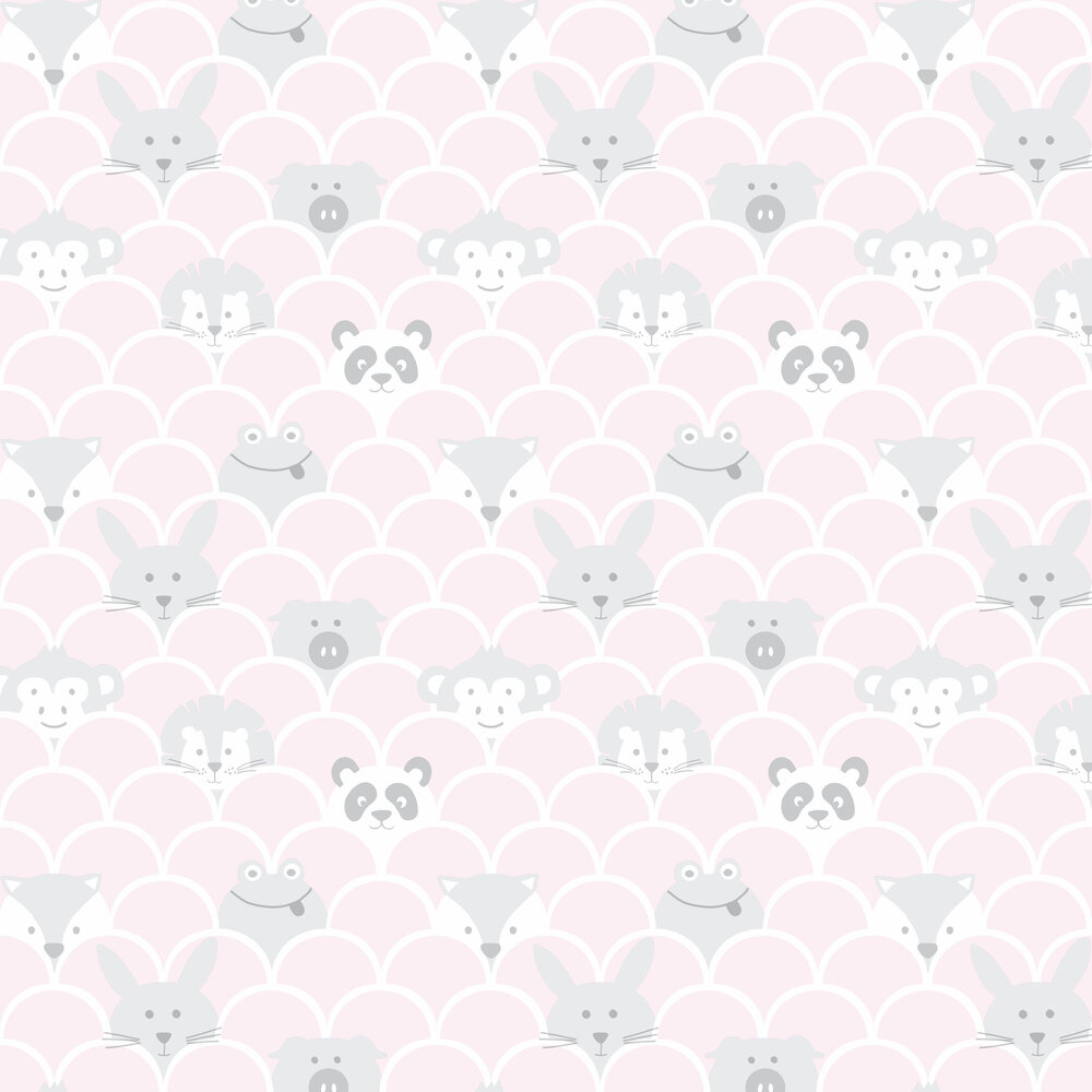 Peek a Boo Wallpaper - Pink - by Albany