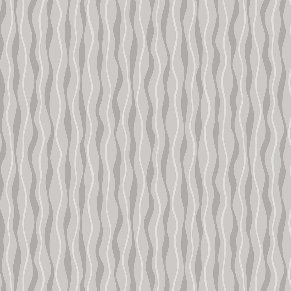 Metallic Wave Wallpaper - Grey - by Arthouse