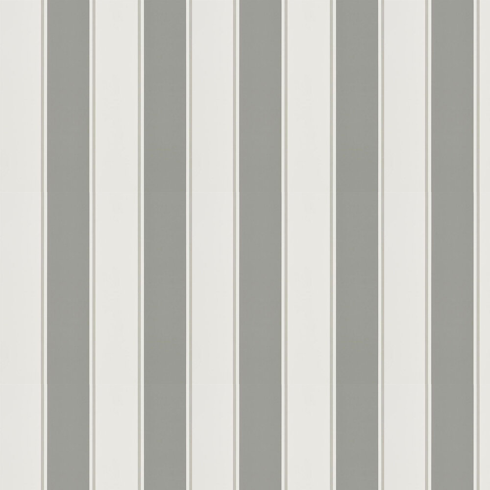Mapleton Stripe Wallpaper - Graphite - by Ralph Lauren