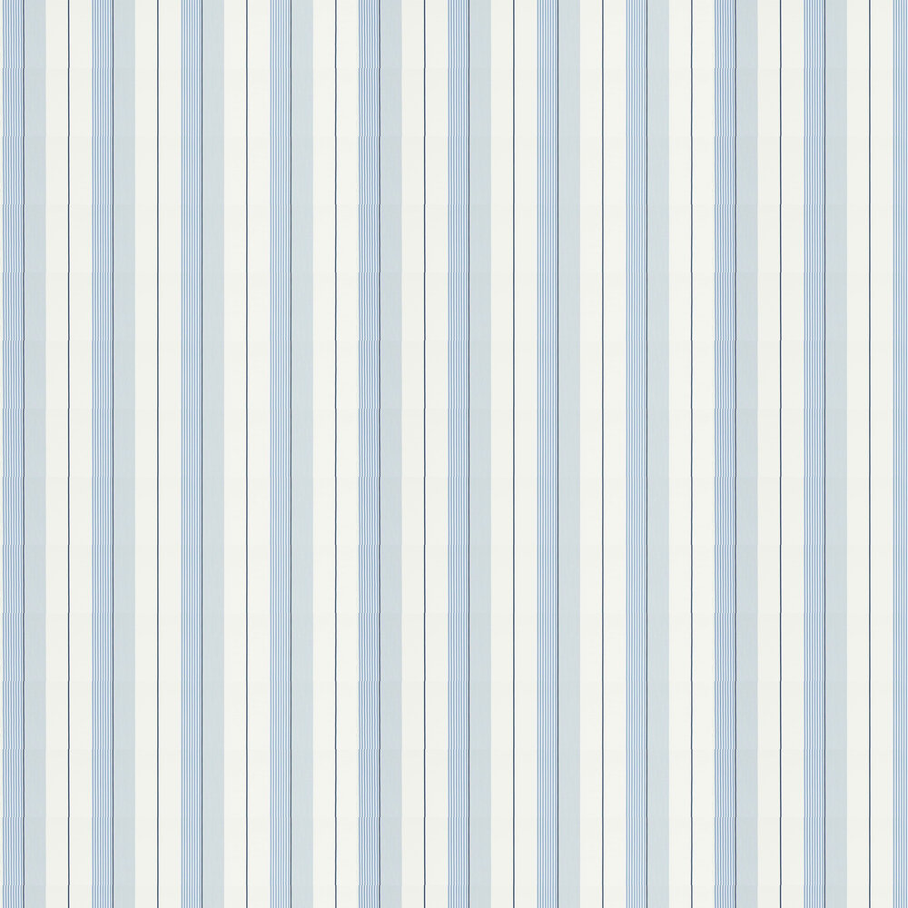 Aiden Stripe by Ralph Lauren - Blue/ Navy/ White - Wallpaper - PRL020/07
