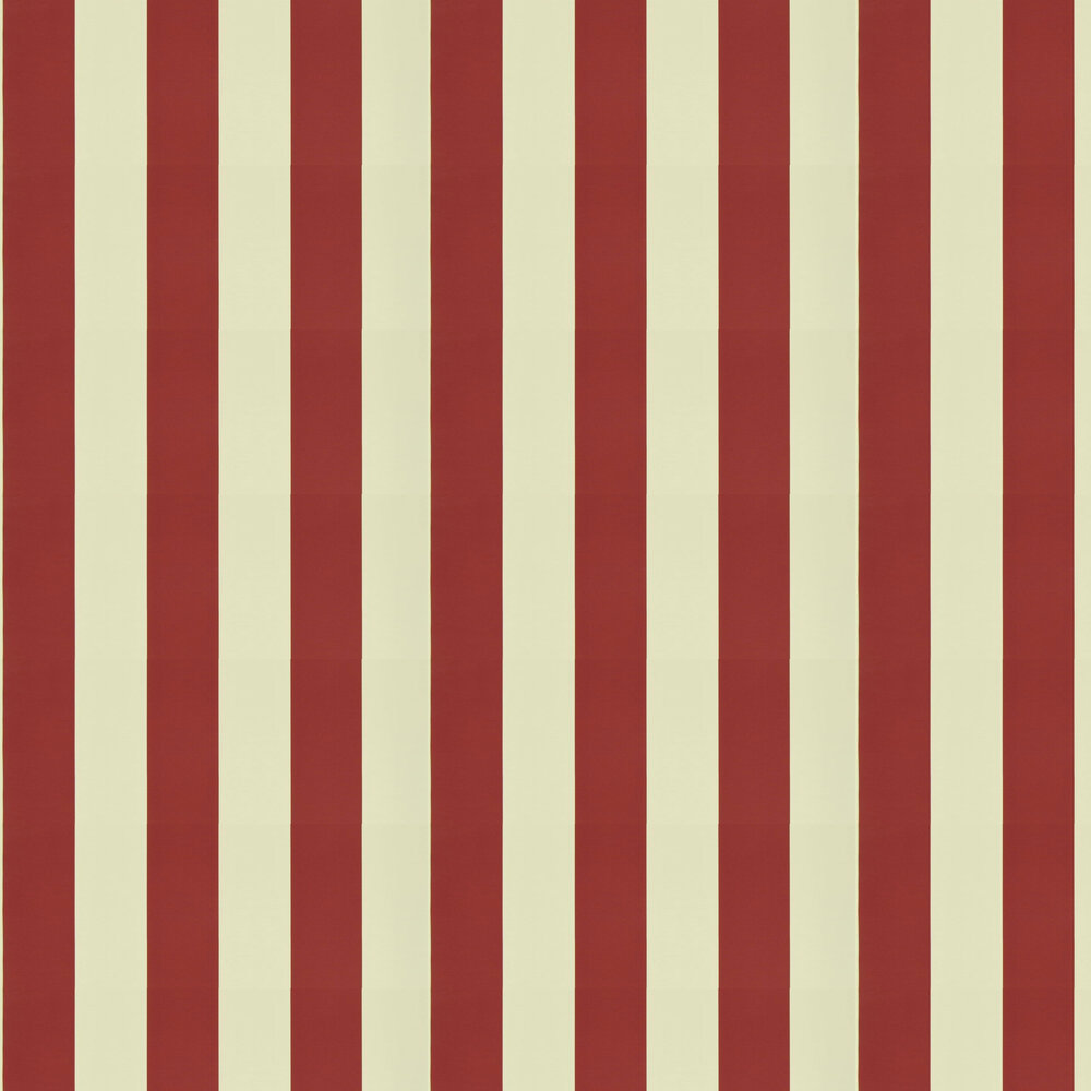 Spalding Stripe Wallpaper - Red and Sand - by Ralph Lauren