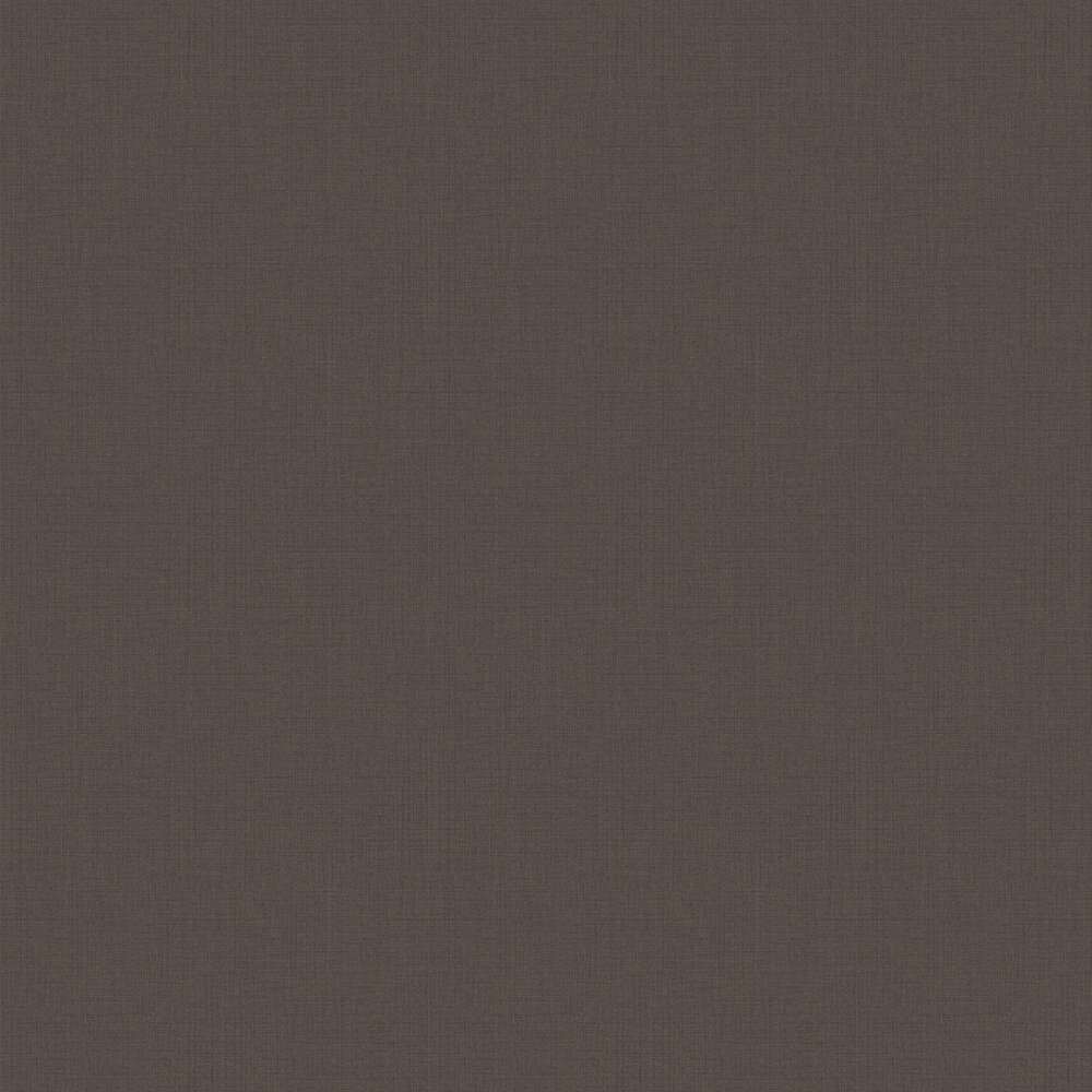 Linen Wallpaper - Chocolate - by Graham & Brown
