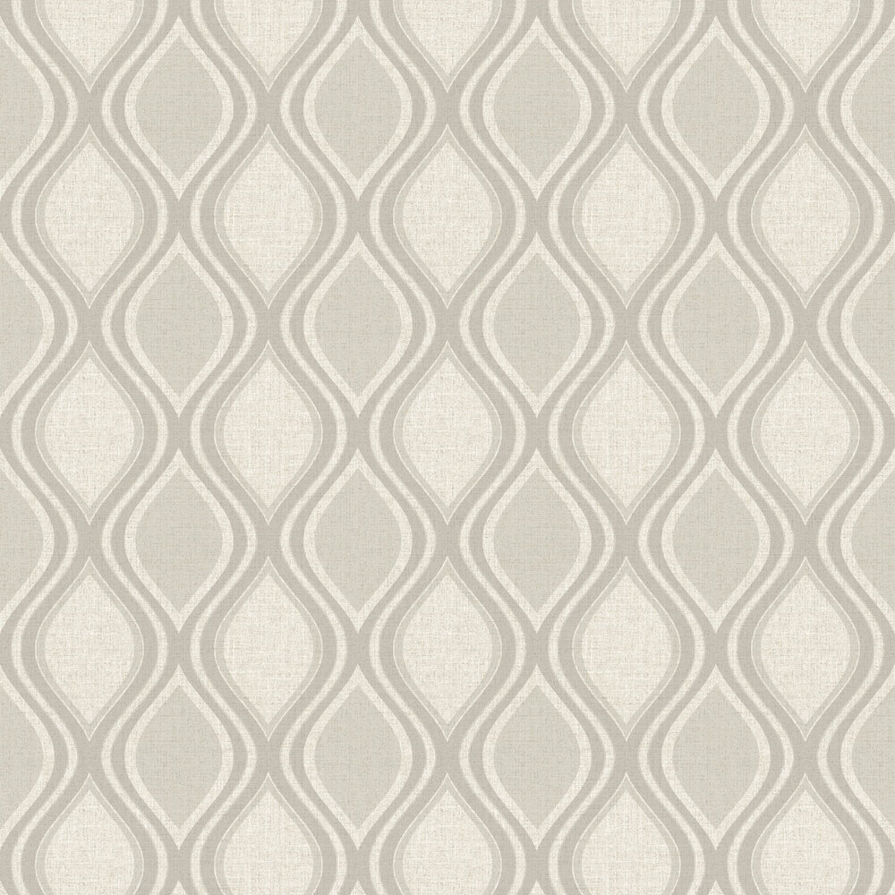 Curve Wallpaper - Taupe - by Arthouse