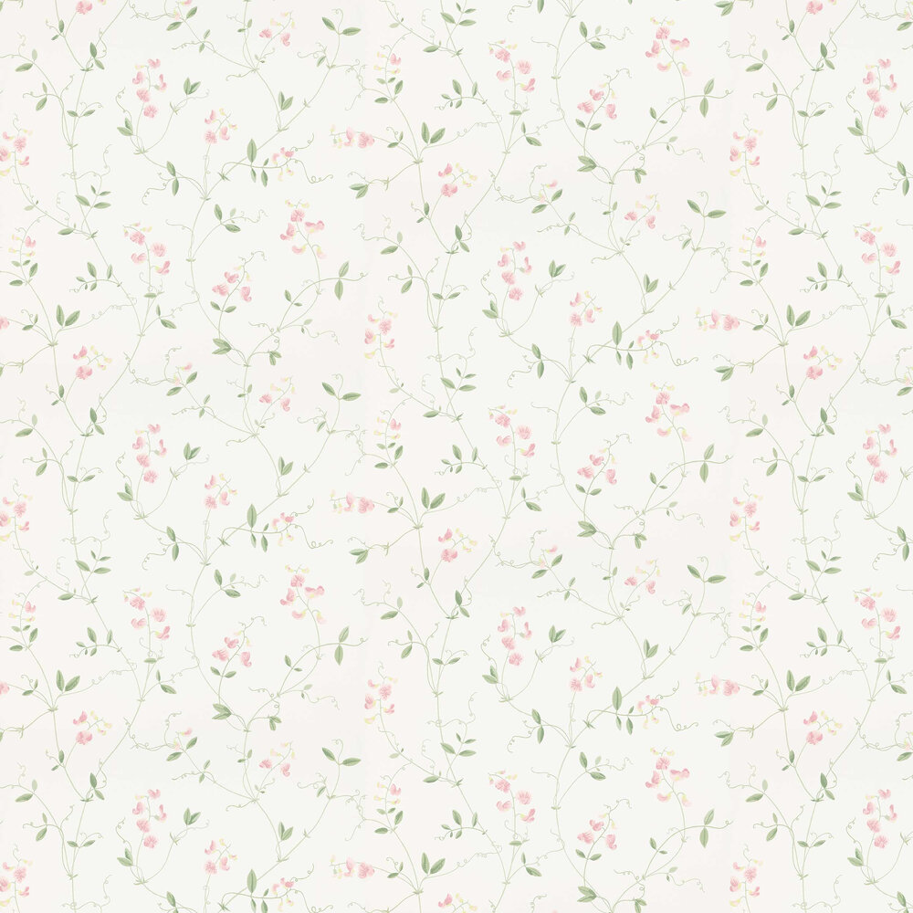 Sanna Wallpaper - Pink - by Sandberg
