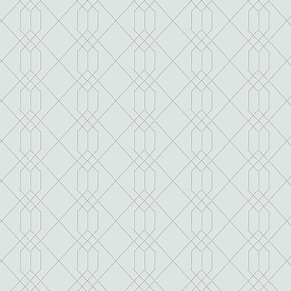 Richmond Trellis Wallpaper - Mid-Grey - by Hamilton Weston Wallpapers