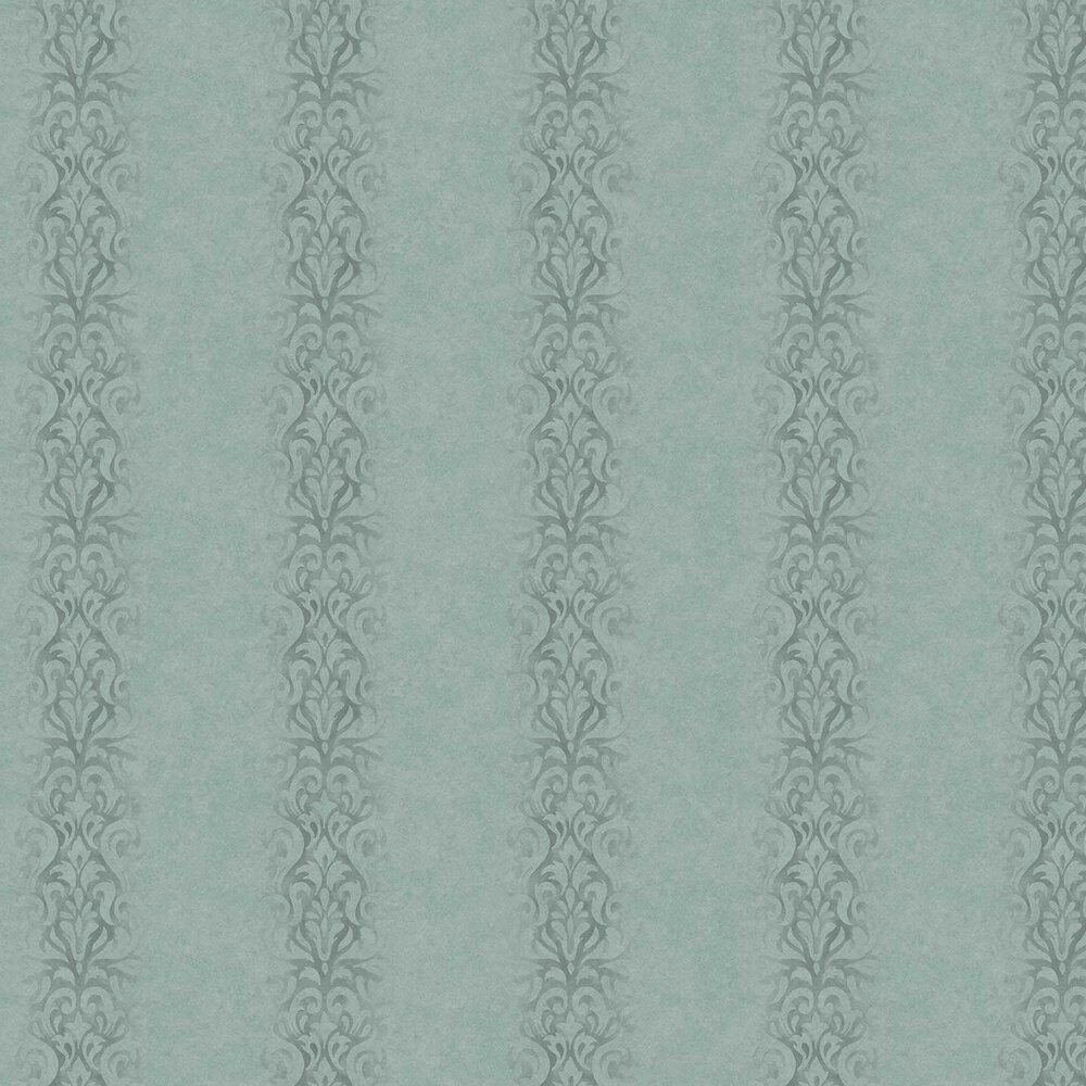 Devore Stripe Wallpaper - Turquoise - by Fardis
