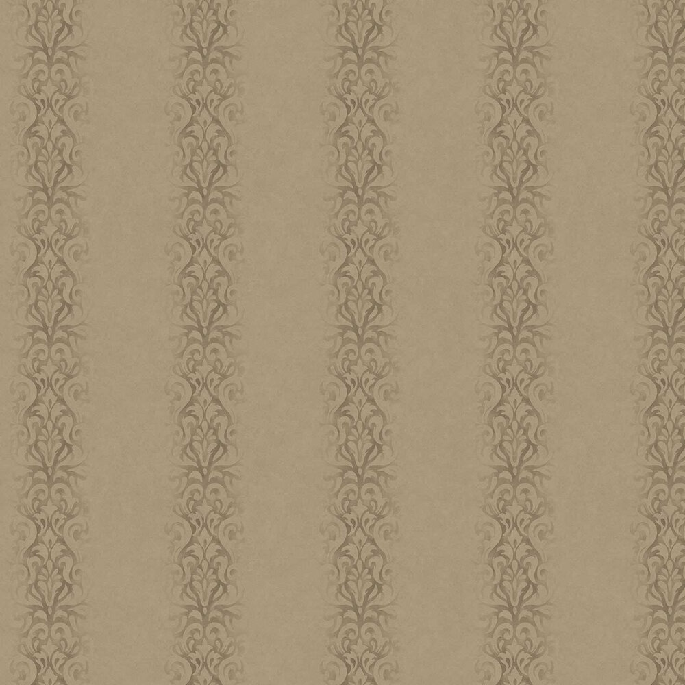 Devore Stripe Wallpaper - Brown - by Fardis