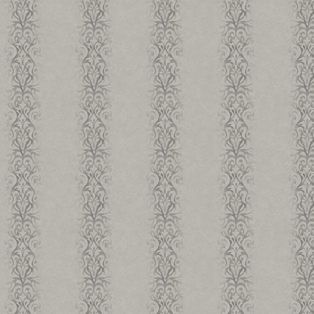 Devore Stripe Wallpaper - Silver - by Fardis