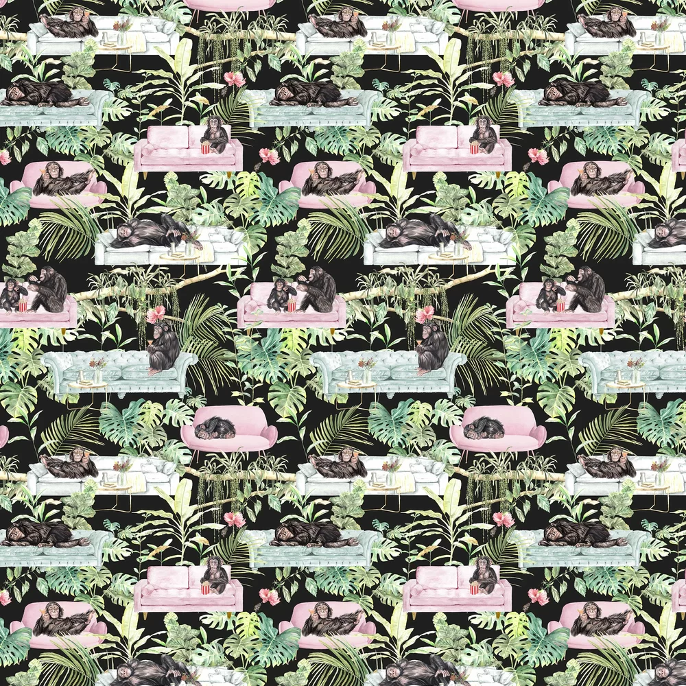 Graduate Collection Wallpaper Monkey Business TB1MONKBLA