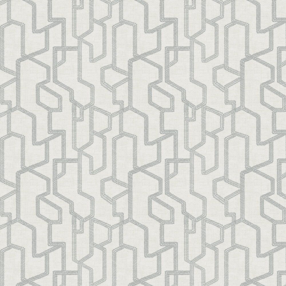 Labyrinth Wallpaper - Charcoal - by Clarke & Clarke