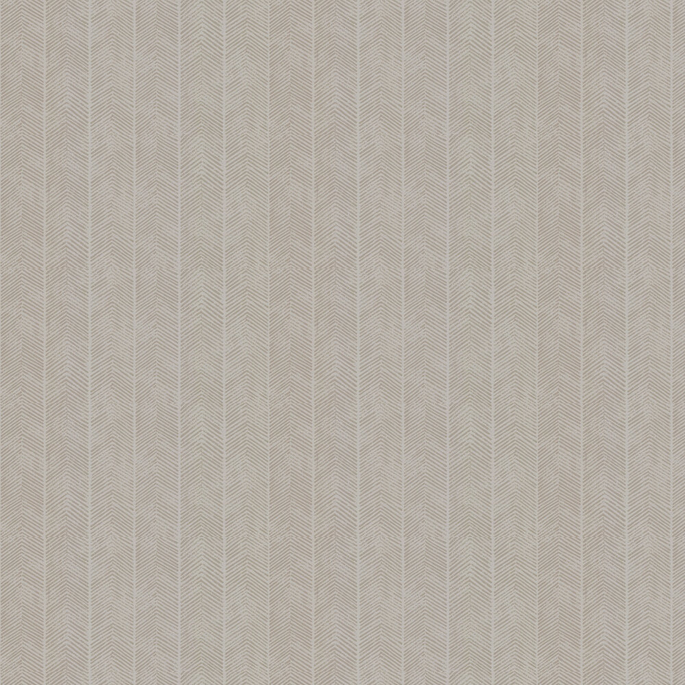 Herringbone Wallpaper - Linen - by G P & J Baker
