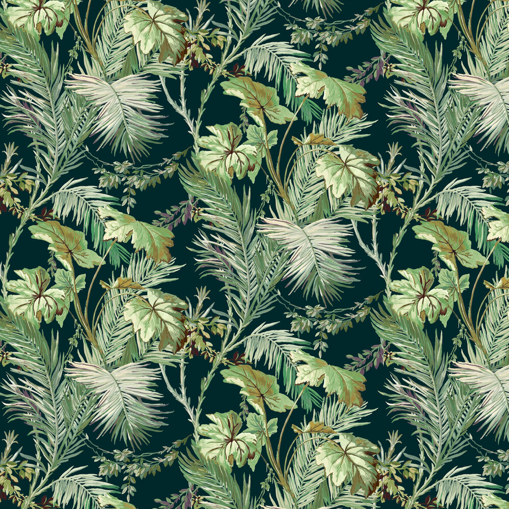 Vegetable Wallpaper - Green - by Coordonne