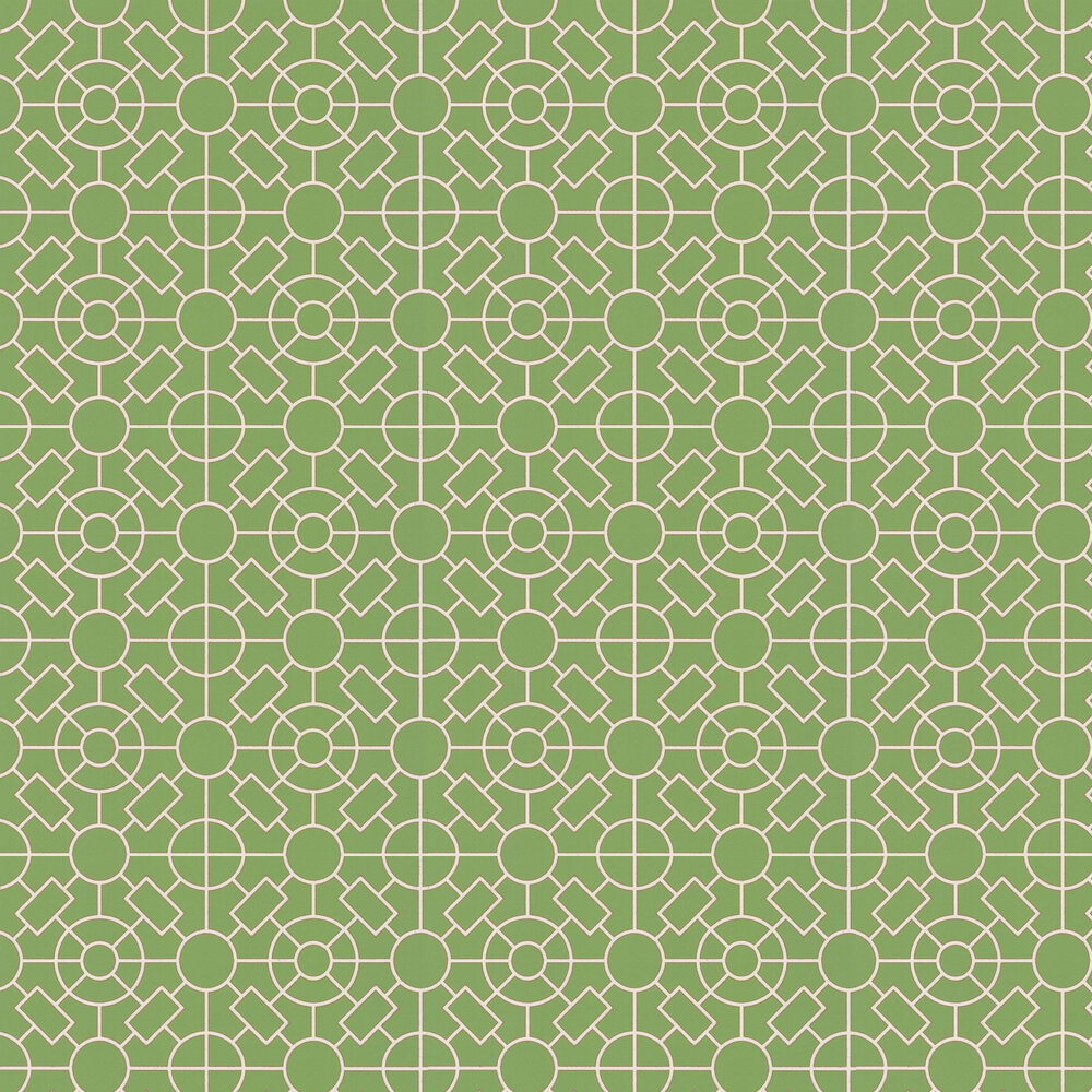 Knot Garden Wallpaper - Garden Green - by Osborne & Little