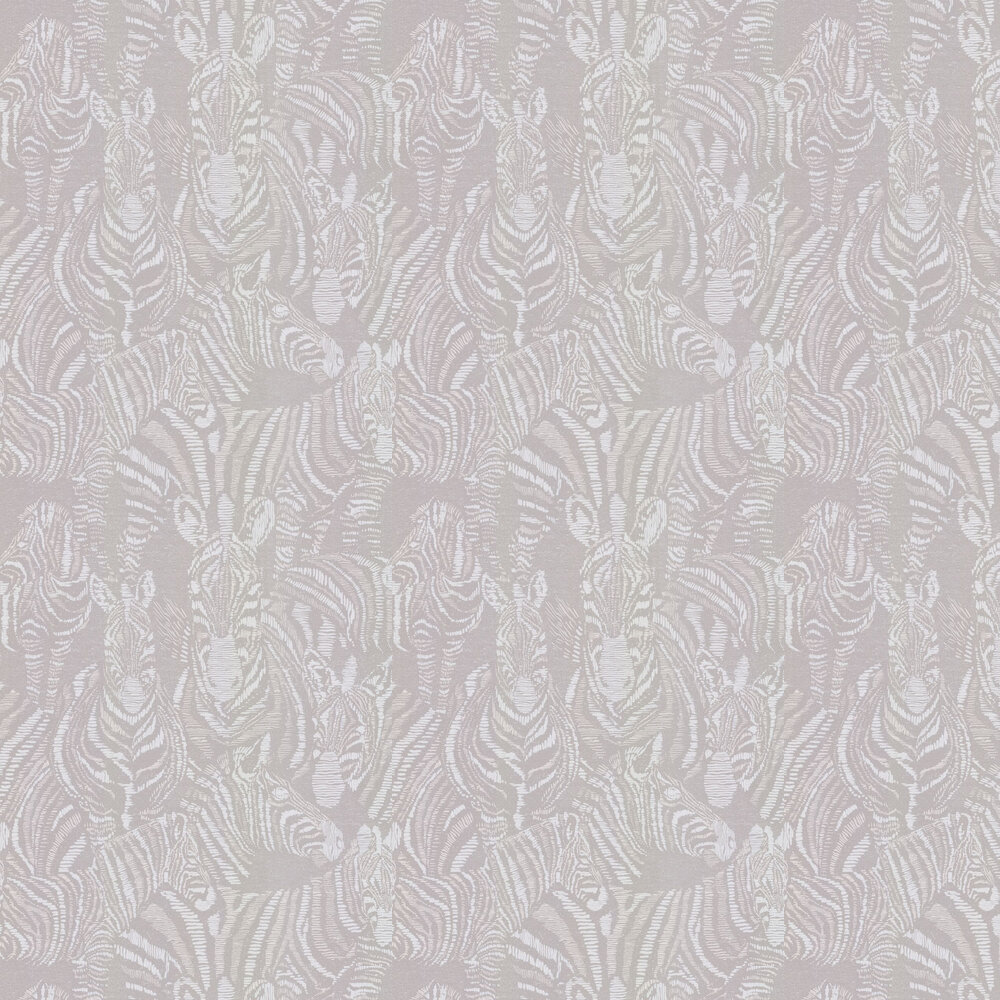 Nirmala Wallpaper - Platinum / Chalk - by Harlequin