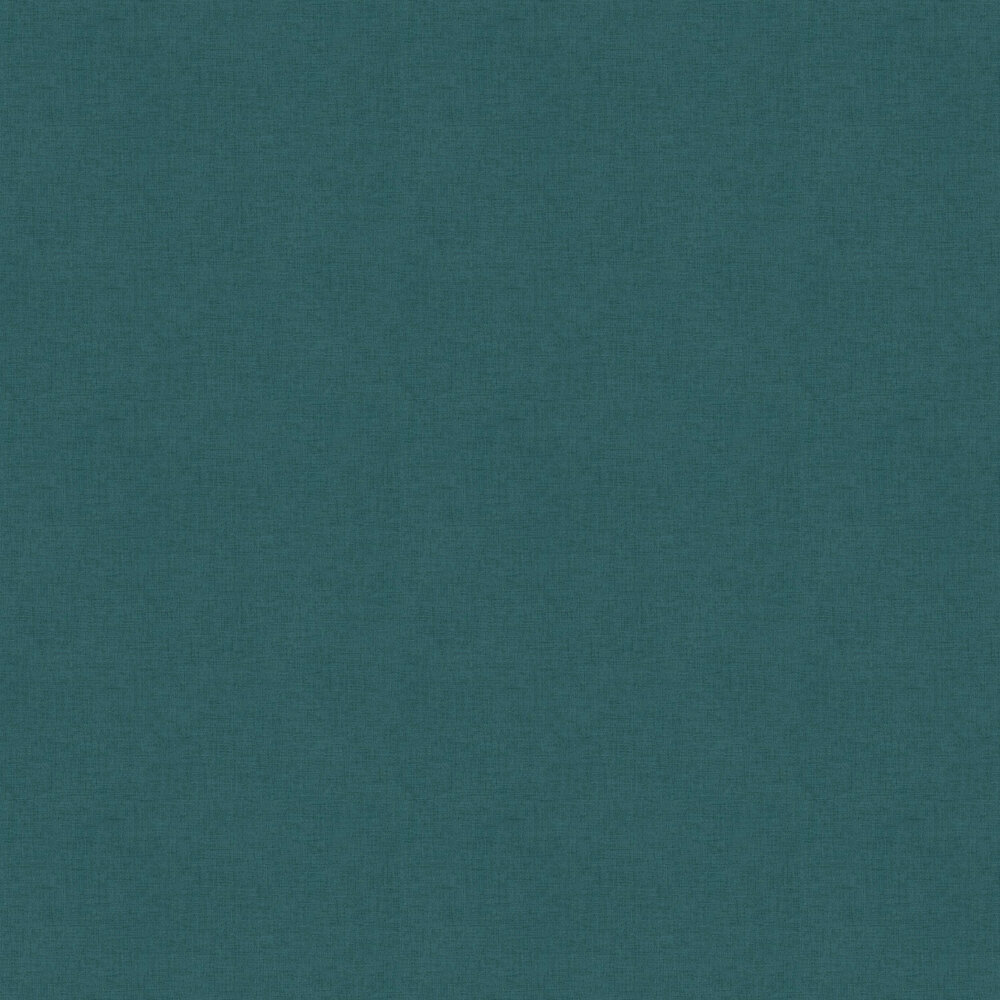 Woven Plain Wallpaper - Teal - by New Walls