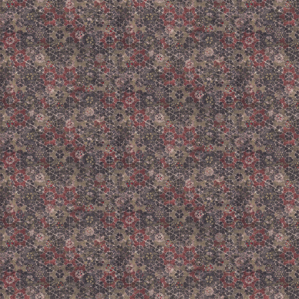 Tapestry Wallpaper - Maroon - by New Walls