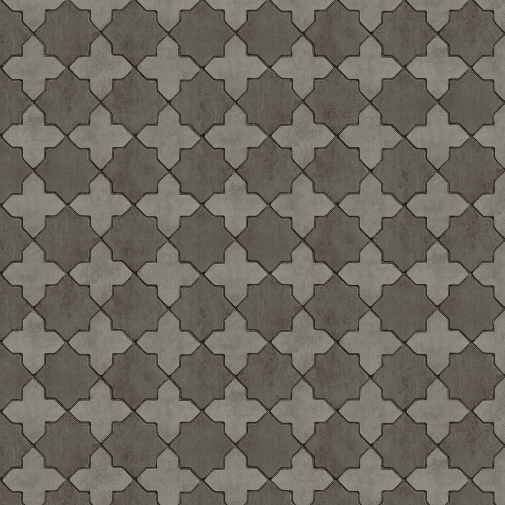 Mosaic by New Walls - Charcoal - Wallpaper : Wallpaper Direct
