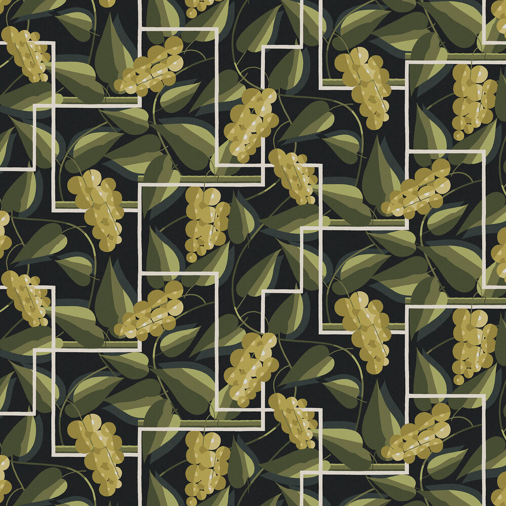 Henry Wallpaper - Green - by Masureel
