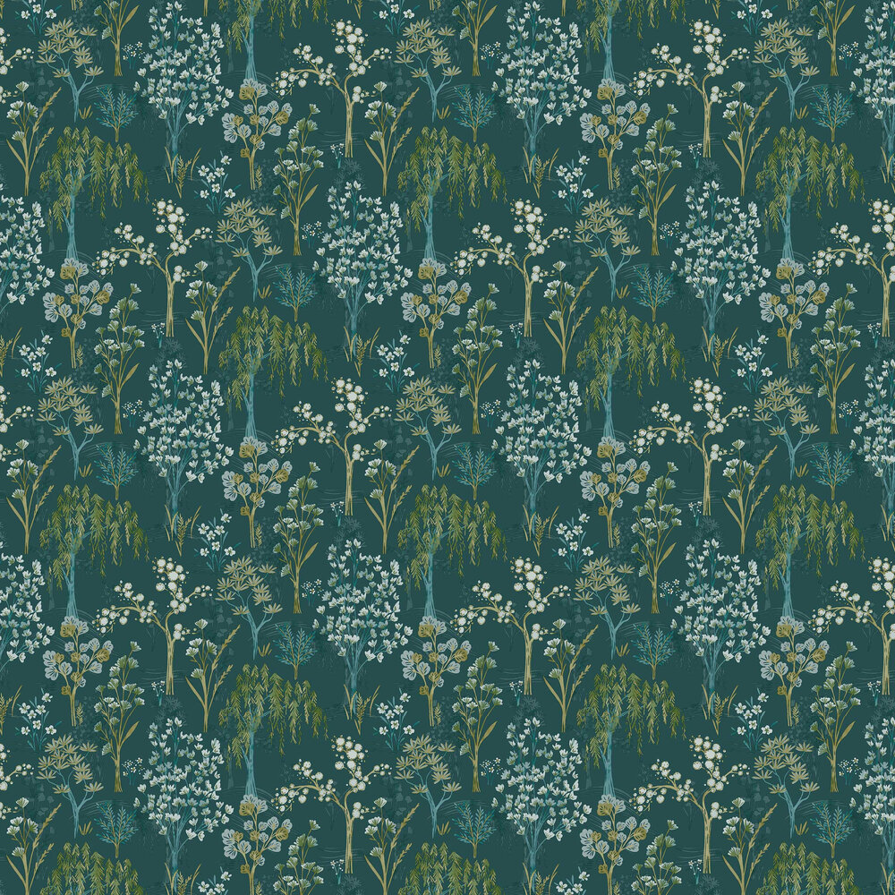 Kieder Wallpaper - Teal - by Albany