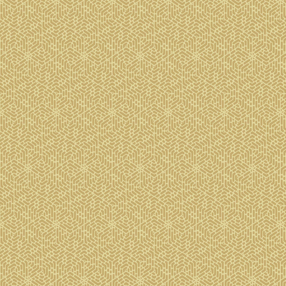 Willow Wallpaper - Honey - by 1838 Wallcoverings