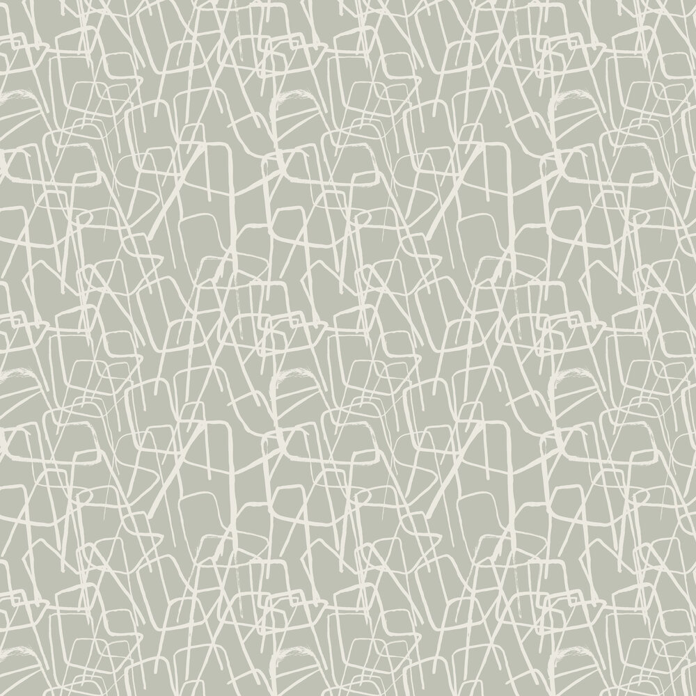 1080 Cadires Wallpaper - Grey - by Tres Tintas