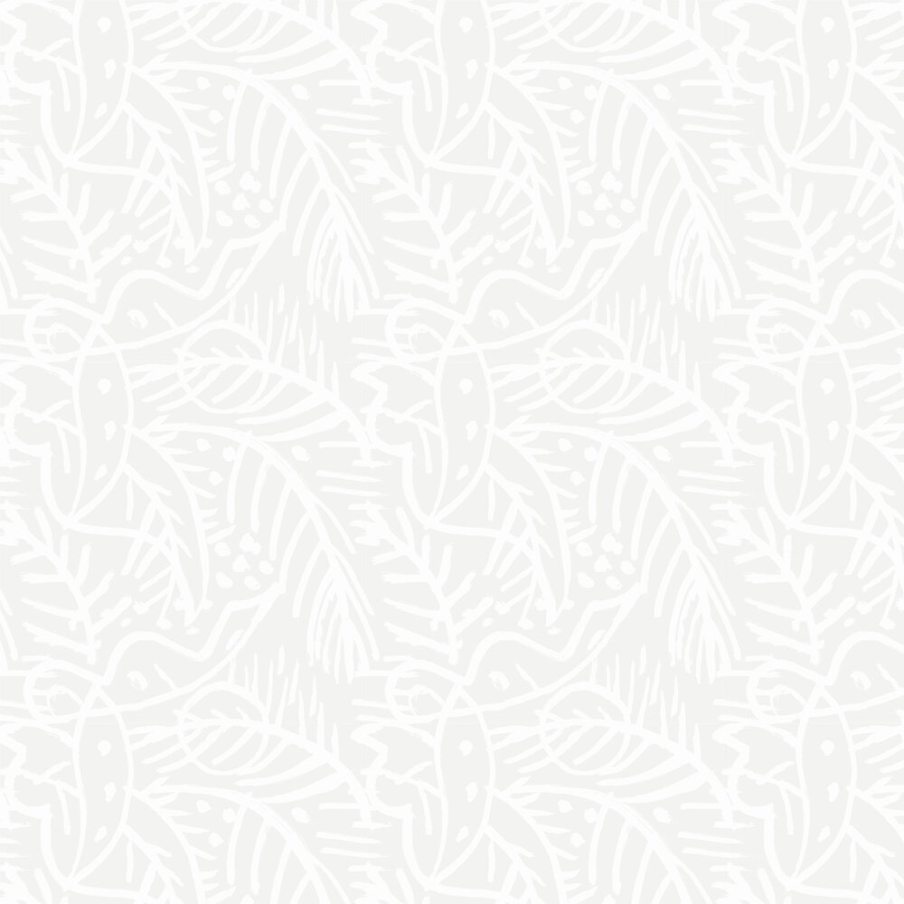 Selva De Mar Wallpaper - White - by Tres Tintas