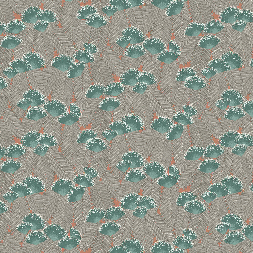 Clarice Wallpaper - Cantaloupe - by 1838 Wallcoverings